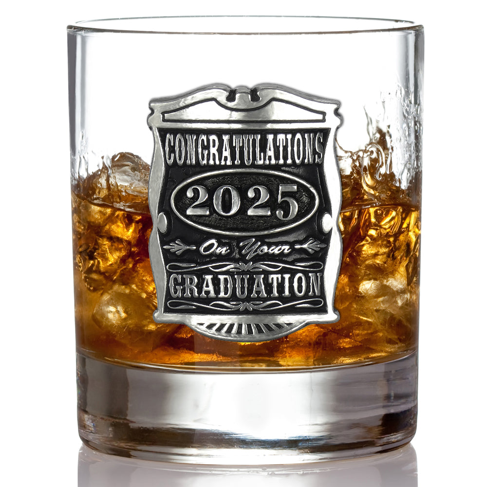 11oz Graduation Pewter Whisky Glass Tumbler 2025