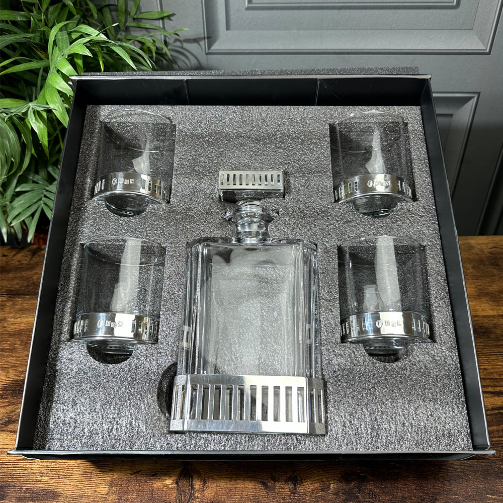 Monaco 650ml Whisky, Wine &amp; Spirits Gift Set Includes 4x 11oz Monaco Tumblers