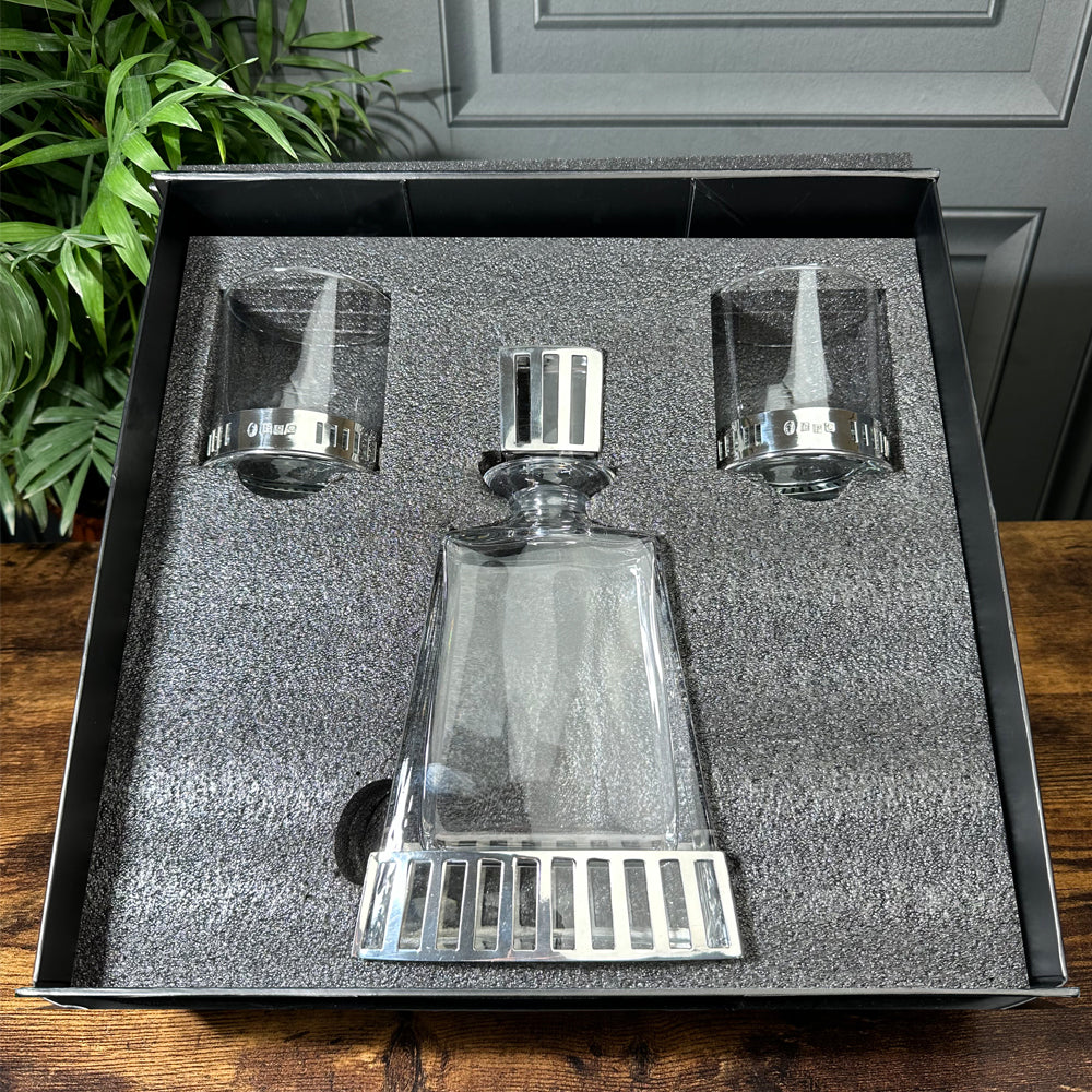 Monaco 600ml Whisky, Wine &amp; Spirits Gift Set Includes 2x 11oz Monaco Pewter Tumblers