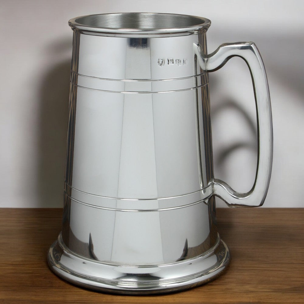 &quot;The Beast&quot; Jumbo Two Pint Pewter Tankard