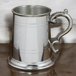 Half Pint* Traditional Pewter Beer Mug Tankard