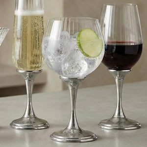 Legacy Pewter Ribbed Gin Glass