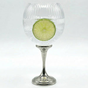 Legacy Pewter Ribbed Gin Glass