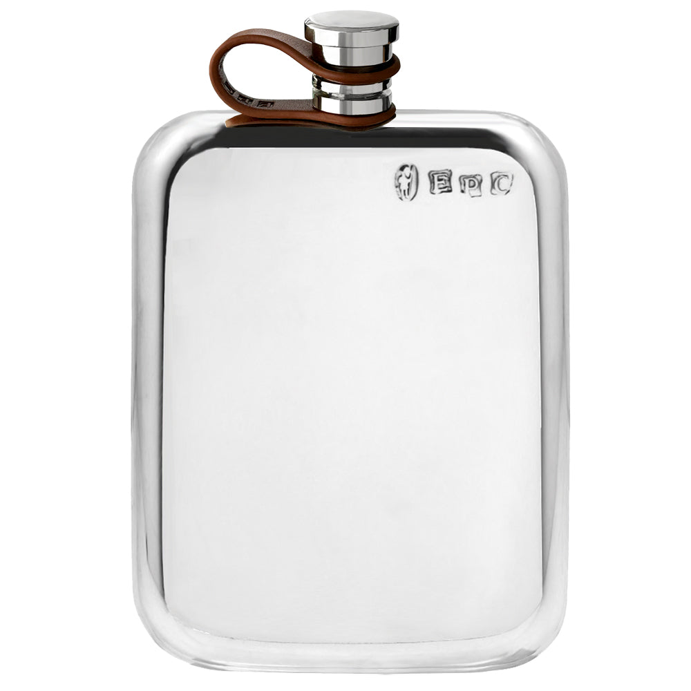 Flasque de poche 4oz en étain uni