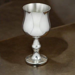 Medium Traditional Pewter Wine or Port Goblet