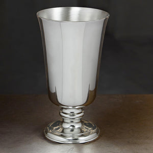 Large Traditional Pilsner Style Wine or Port Pewter Goblet