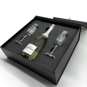 Luxury Prosecco Gift Set Includes Bottle & 2 Flutes