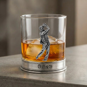 11oz Golf Pewter Whisky Glass Tumbler