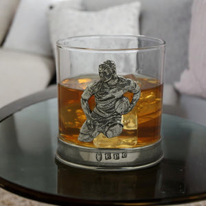 11oz Rugby Pewter Whisky Glass Tumbler