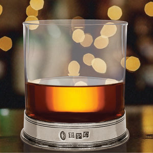 11oz Vogue Pewter Whisky Glass Tumbler Set of 2
