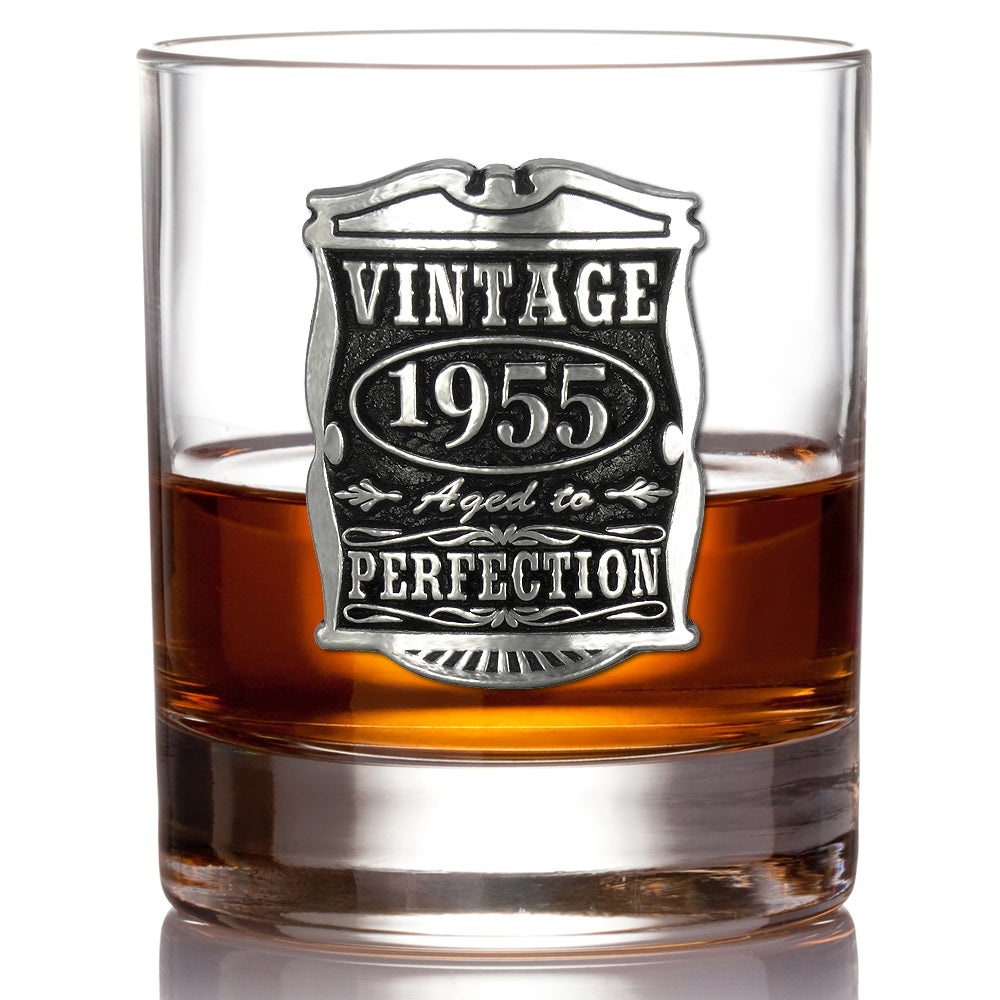 Regalo per il 70° compleanno o anniversario 1952 Vintage Years Pewter Whisky Glass Tumbler
