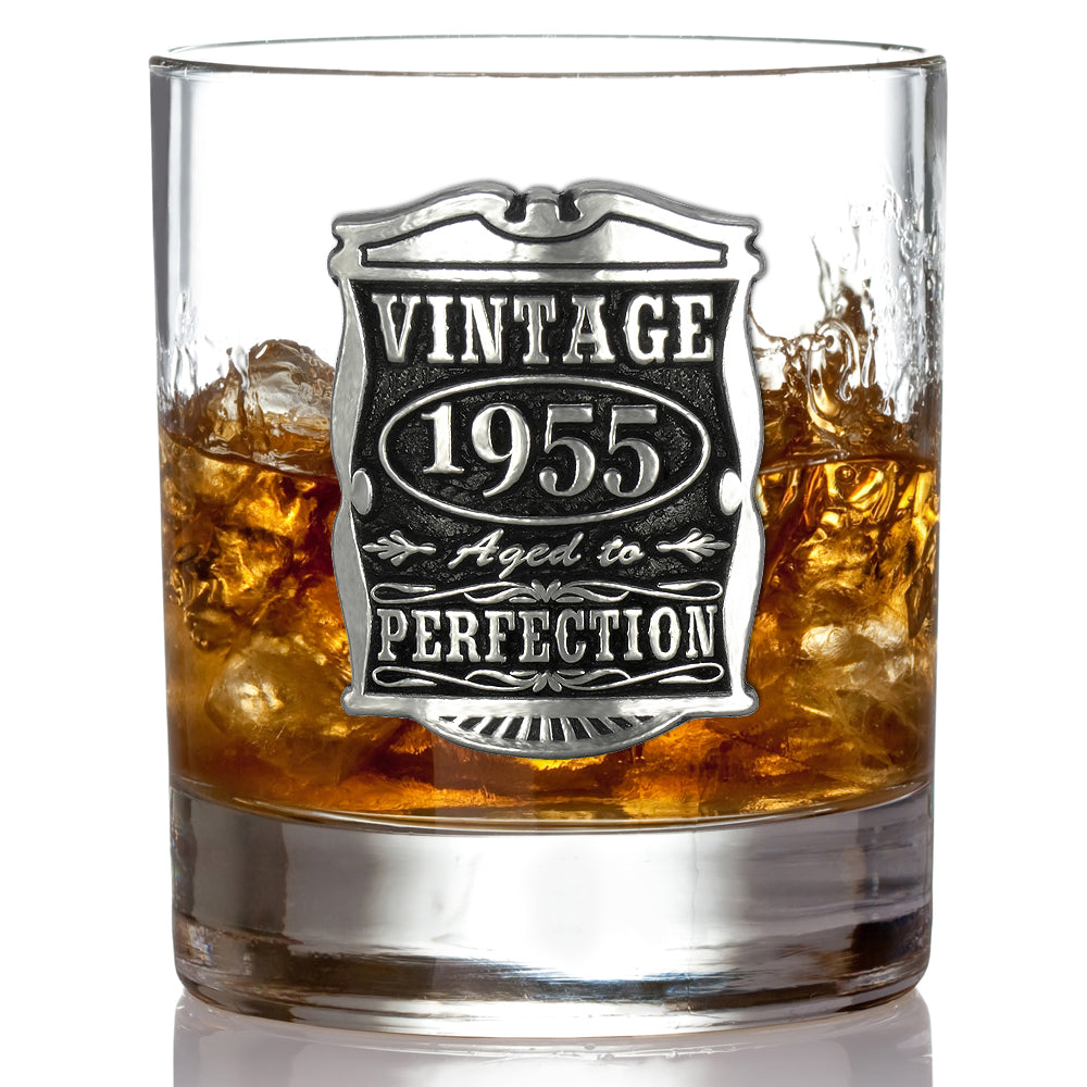 Regalo per il 70° compleanno o anniversario 1952 Vintage Years Pewter Whisky Glass Tumbler