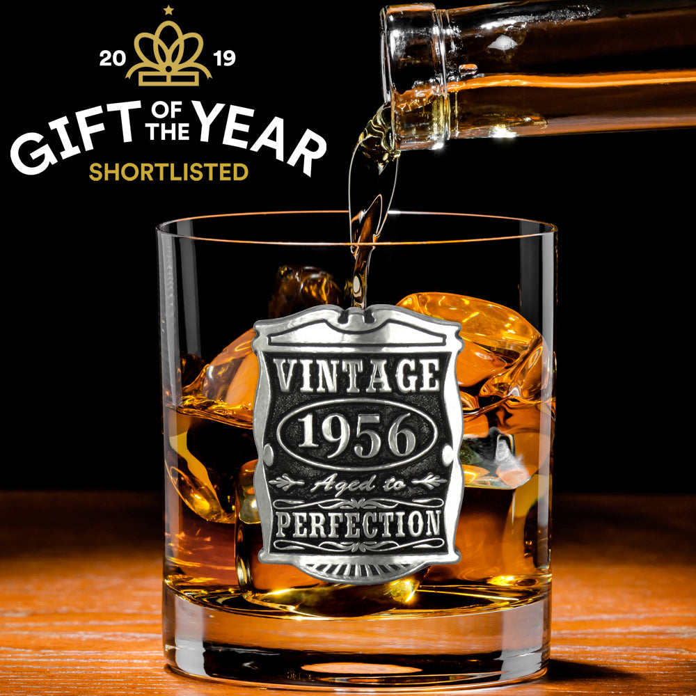 Cadeau pour le 70ème anniversaire 1952 Vintage Years Pewter Whisky Glass Tumbler