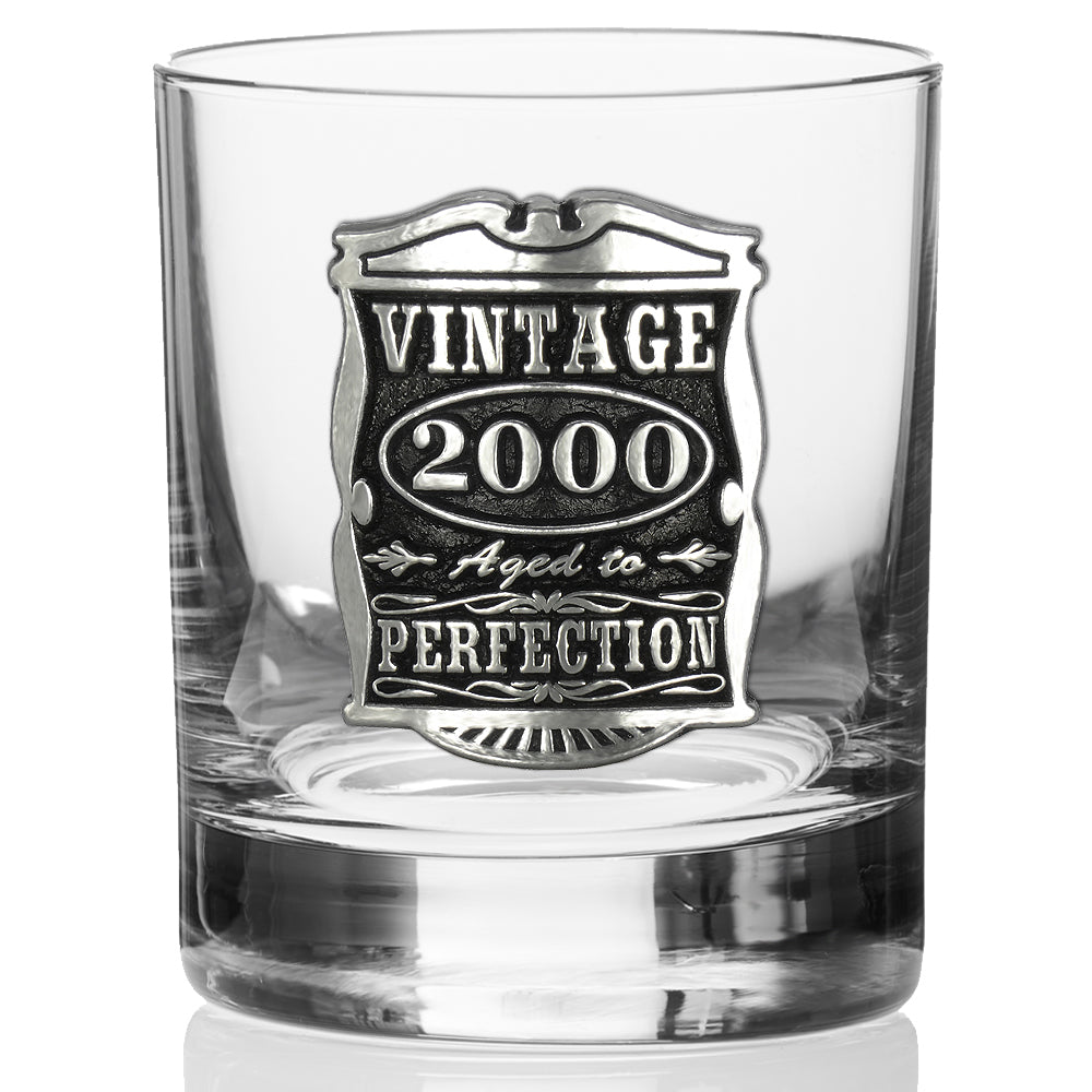 25° Compleanno o Anniversario regalo 1997 Vintage Years Pewter Whisky Glass Tumbler