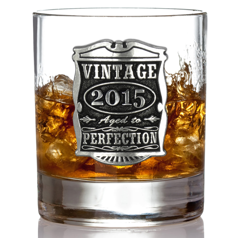 Regalo del 10° anniversario 2012 Vintage Years Pewter Whisky Glass Tumbler