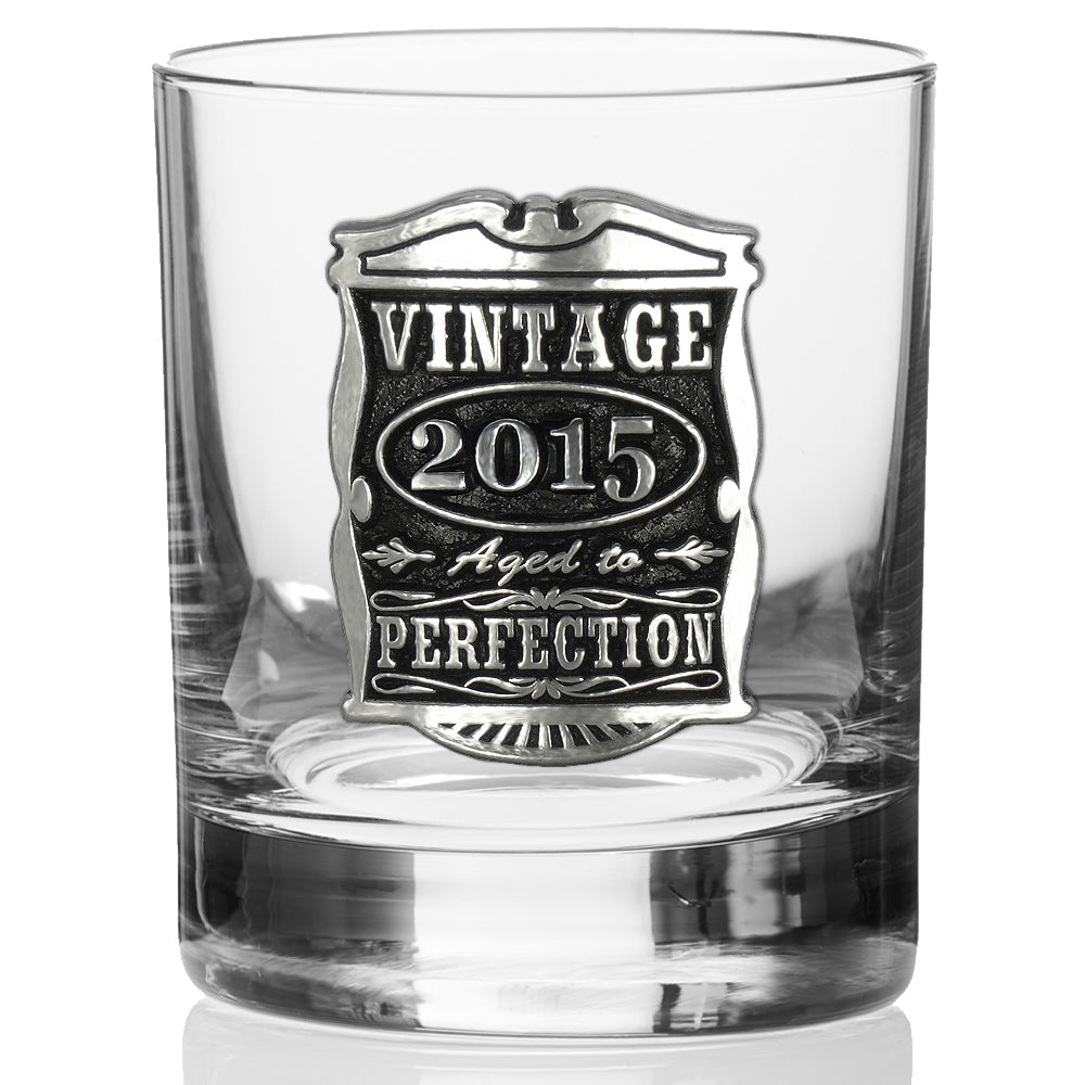 Regalo del 10° anniversario 2012 Vintage Years Pewter Whisky Glass Tumbler