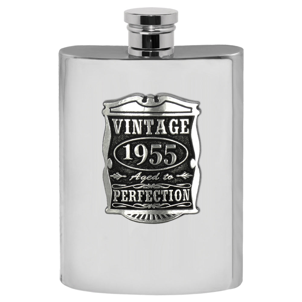 Regalo per il 70° compleanno o anniversario 1952 Vintage Years Pewter Hip Flask