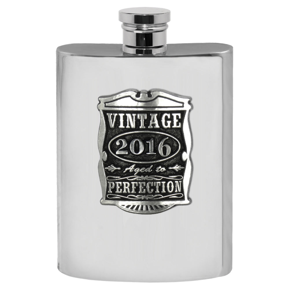 Cadeau 10ème anniversaire 2012 Vintage Years Pewter Hip Flask