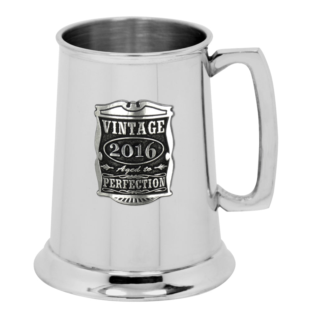 Cadeau 10ème anniversaire 2012 Vintage Years Pewter Beer Mug Tankard