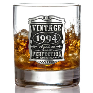 Cadeau de 30e anniversaire 1992 Vintage Years Pewter Whisky Glass Tumbler