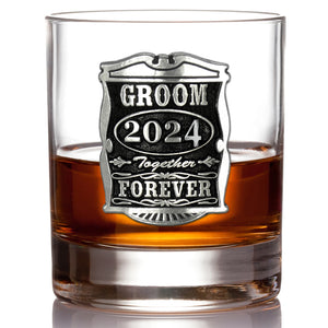 11oz Wedding Groom Pewter Whisky Glass Tumbler 2024