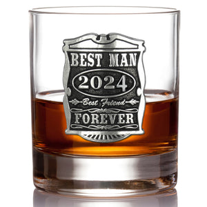 11oz Wedding Best Man Pewter Whisky Glass Tumbler