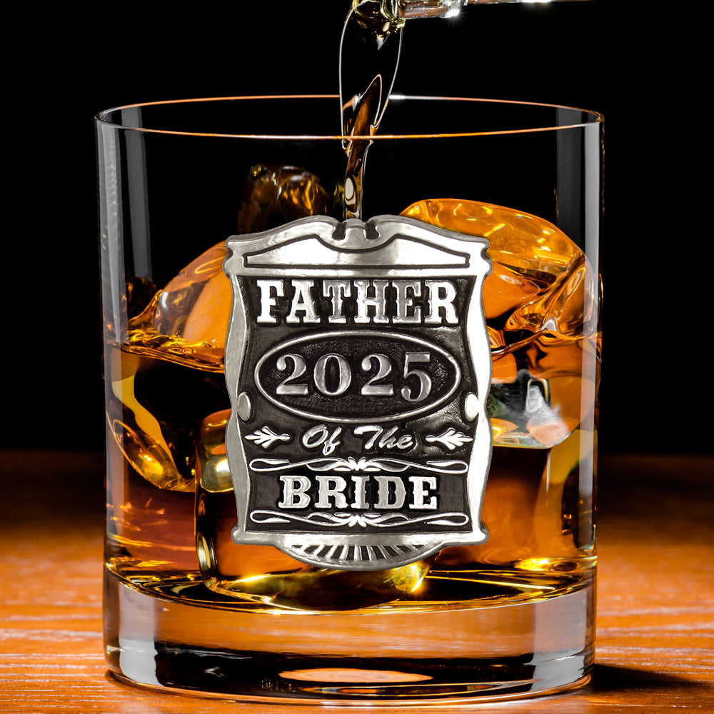 11oz matrimonio padre della sposa Pewter Whisky vetro Tumbler