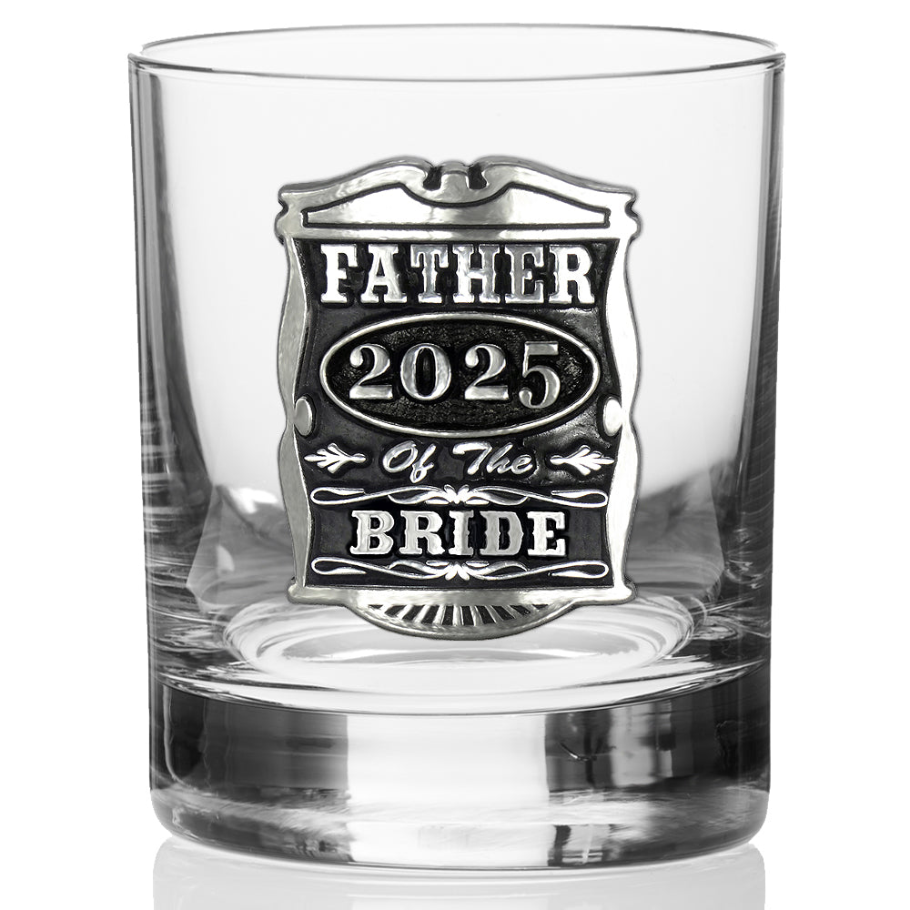 11oz matrimonio padre della sposa Pewter Whisky vetro Tumbler