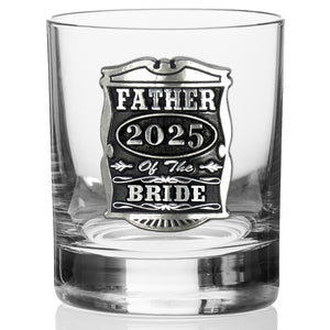 Gobelet en verre à whisky en étain 11oz pour le mariage du père de la mariée