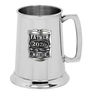 1 Pint* Wedding Father Of The Bride Pewter Beer Mug Tankard 2026