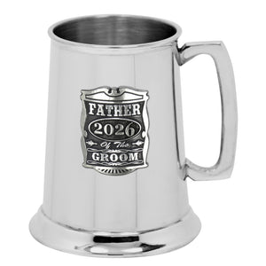 1 Pint* Wedding Father Of The Groom Pewter Beer Mug Tankard 2026