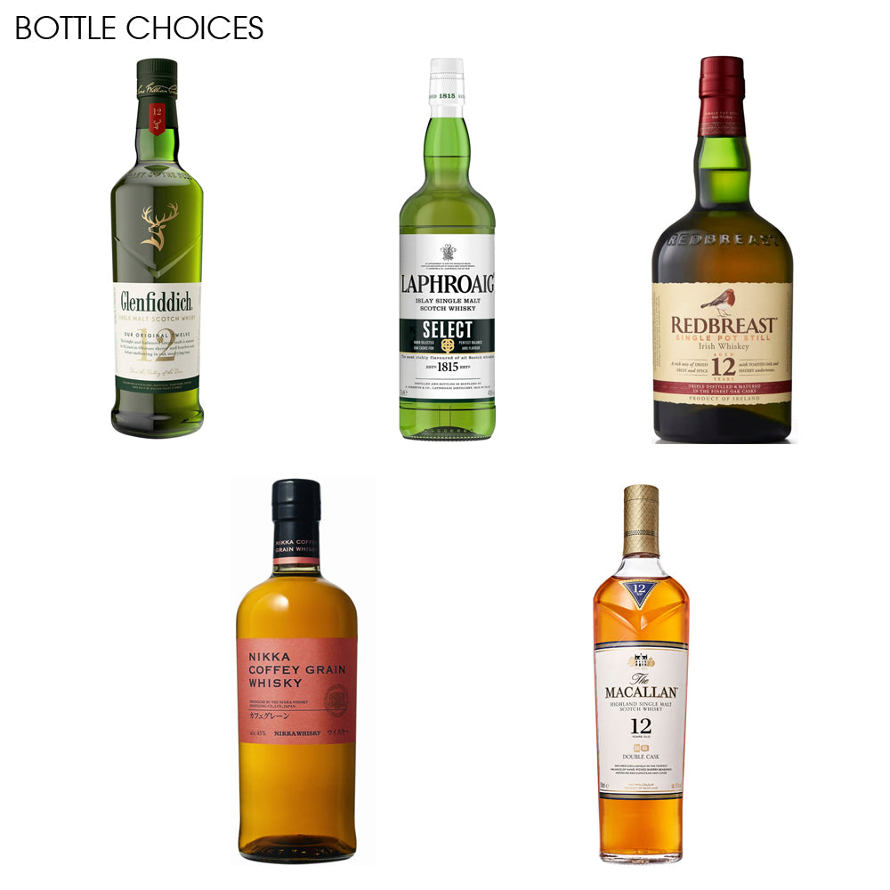 Luxury Whisky Gift Set Includes Bottle, 11oz Whisky Tumbler, Pewter Coaster &amp; Set Of Whisky Stones