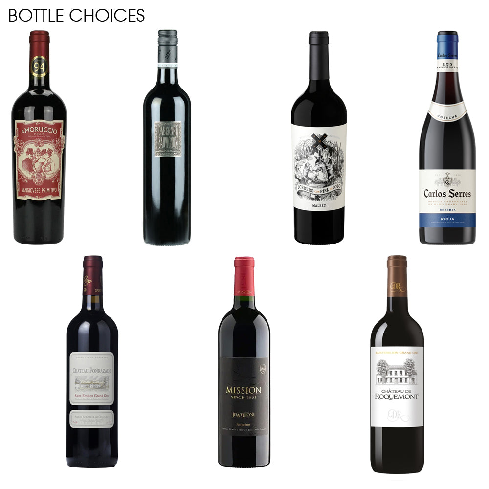 Luxury Wine Gift Set Includes Bottle, Bottle Stopper & Pewter Wine Bottle Coaster