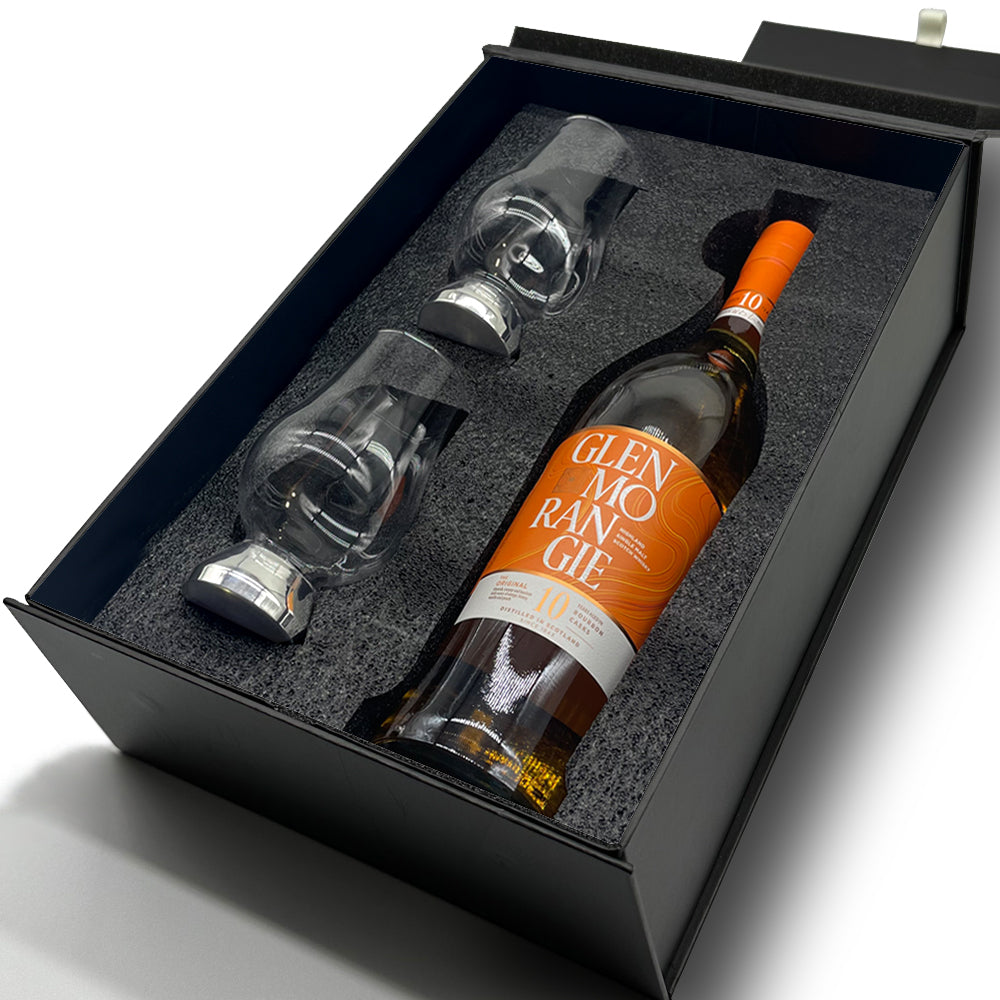 Luxury Whisky Gift Set Includes Bottle &amp; 2 Glencairn Whisky Glasses