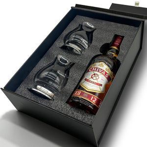 Luxury Whisky Gift Set Includes Bottle & 2 Glencairn Mixer Glasses