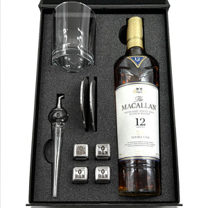 Whisky Double Set 7- Whisky Glass, Whisky Pipette, Whisky Stones, 2x Coasters