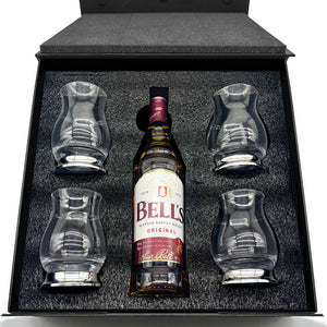 Luxury Whisky Gift Set with Bottle and Glencairn Mixer Glasses