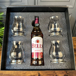 Luxury Whisky Gift Set with Bottle and Glencairn Mixer Glasses