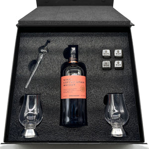 Luxury Whisky Gift Set Includes Bottle with two Glencairn Glasses, Whiskey pipette and Whisky Stones