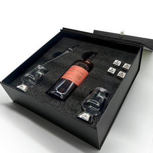 Luxury Whisky Gift Set Includes Bottle with two Glencairn Glasses, Whiskey pipette and Whisky Stones