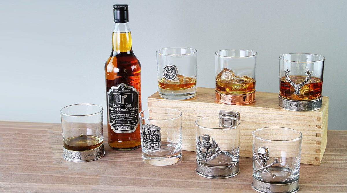 LUXURY PEWTER WHISKY GLASS TUMBLERS UKenglishpewter