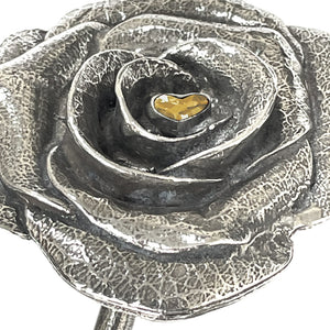 50° 50 anni nozze d'oro anniversario Everlasting Forever Rose con cristallo Swarovski cuore regalo Keepsake
