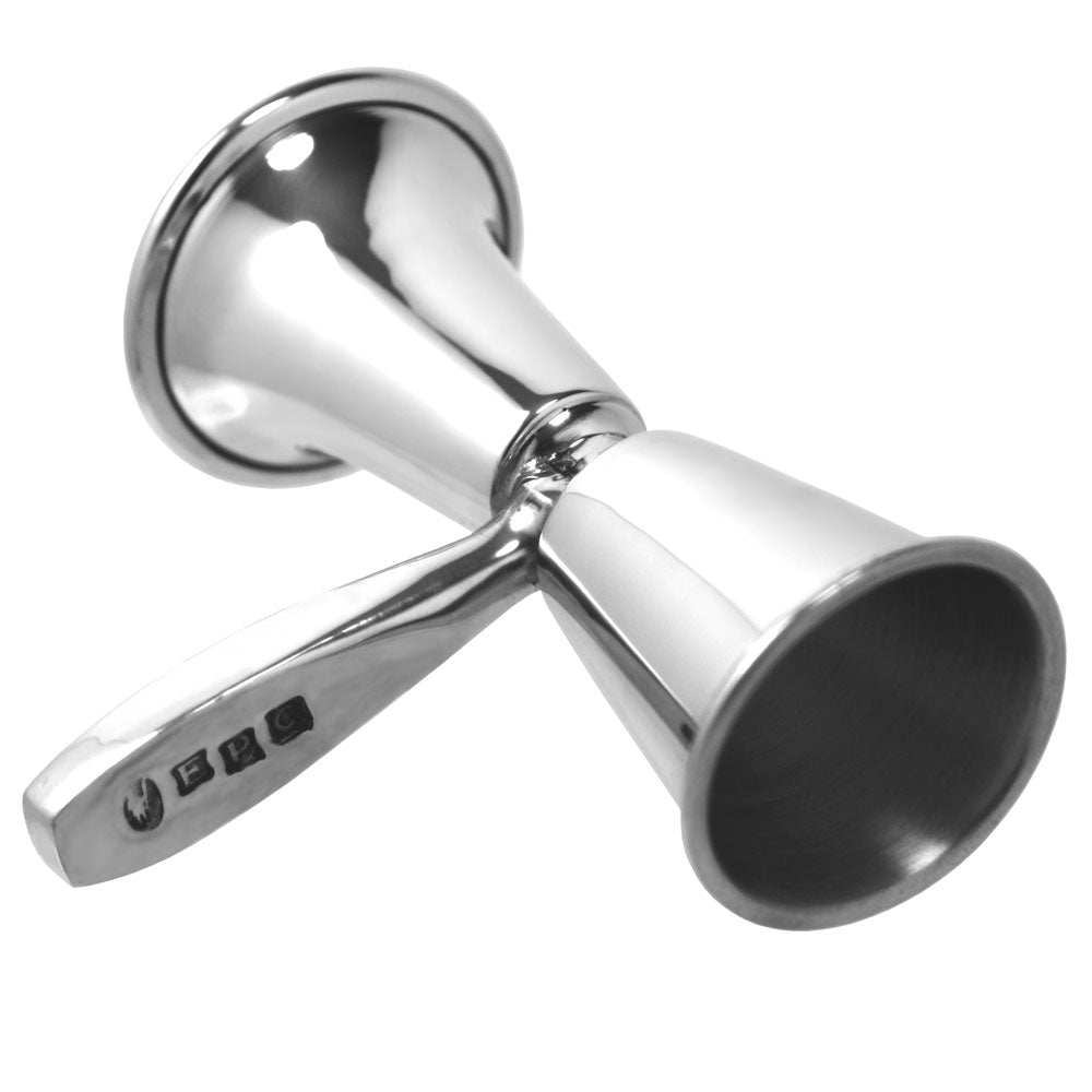 Double Shot Spirit  Pewter Bar Measure With Handle