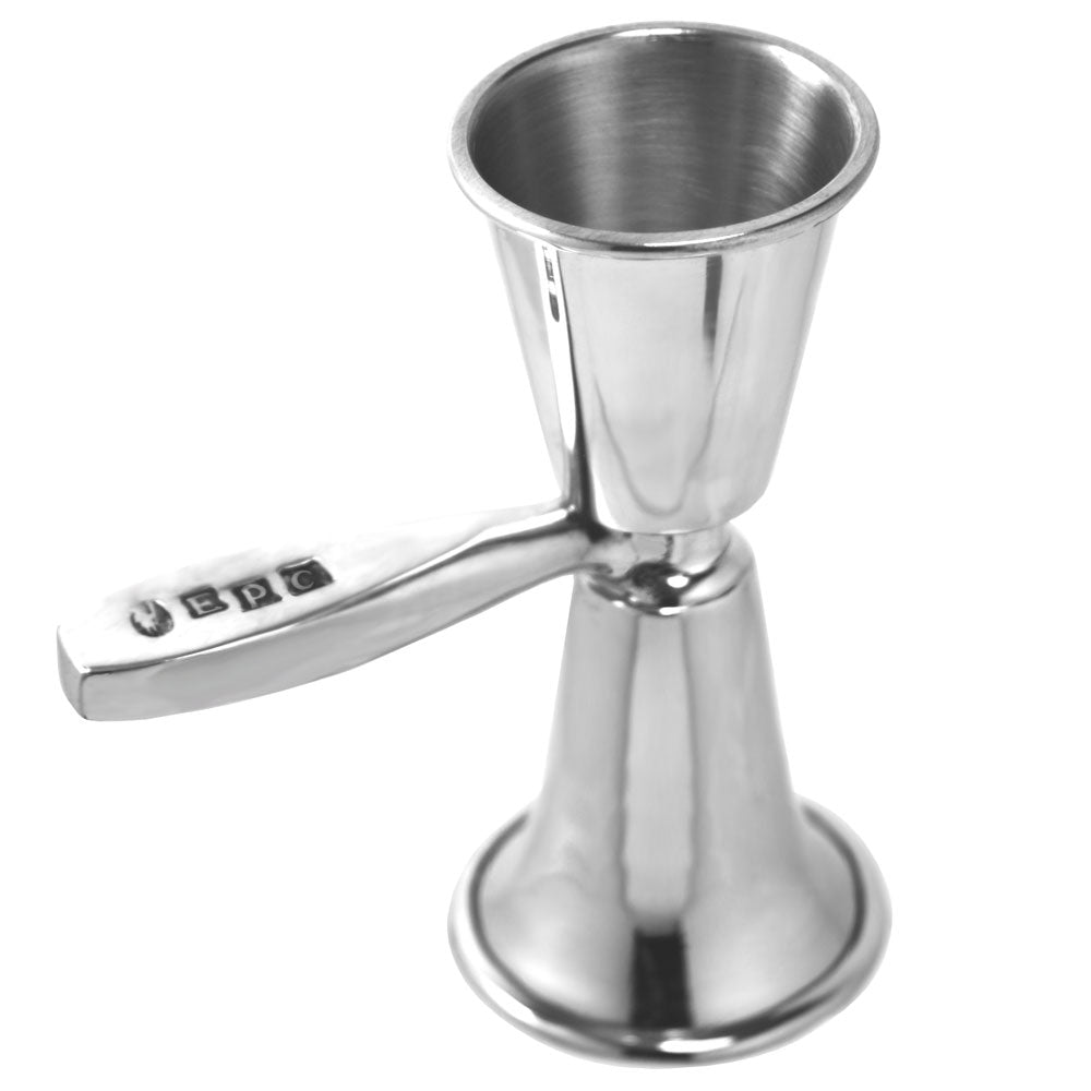 Double Shot Spirit  Pewter Bar Measure With Handle