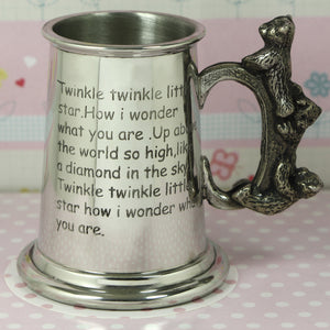 Twinkle Twinkle Little Star Childrens Pewter Christening Cup