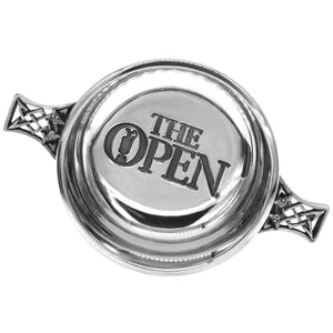 3.5 Inch The British Open Golf Pewter Quaich Bowl - Officially Licensed