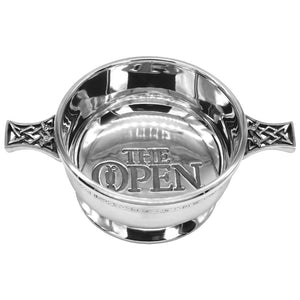 3.5 Inch The British Open Golf Pewter Quaich Bowl - Officially Licensed