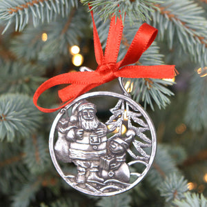 Schneemann und Weihnachtsmann Weihnachtsbaum Zinn Ornament Kugeln Dekoration