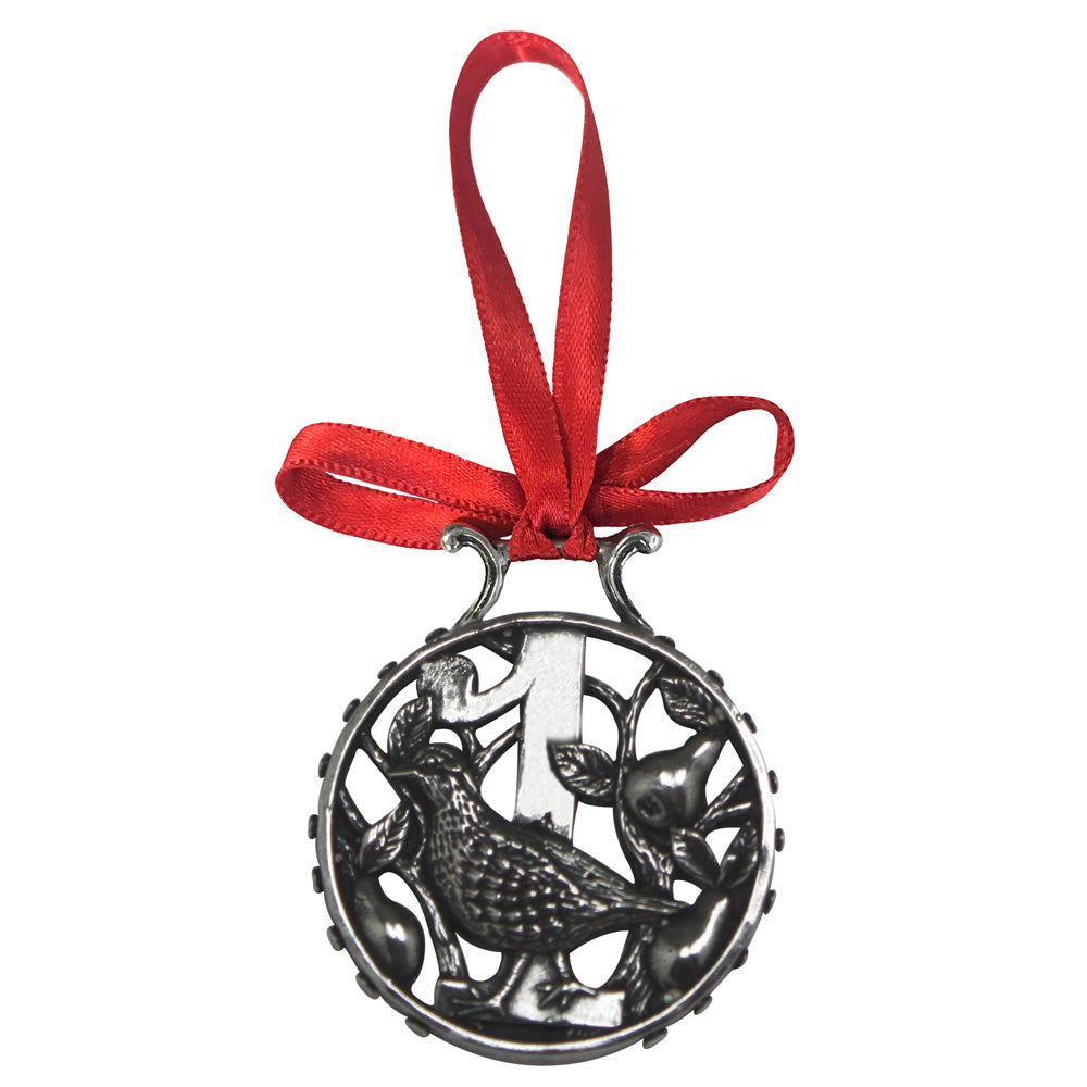 1° giorno di Natale Albero di peltro ornamento decorazione Bauble