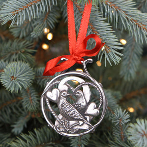 2 ° giorno di Natale Albero di peltro ornamento decorazione Bauble